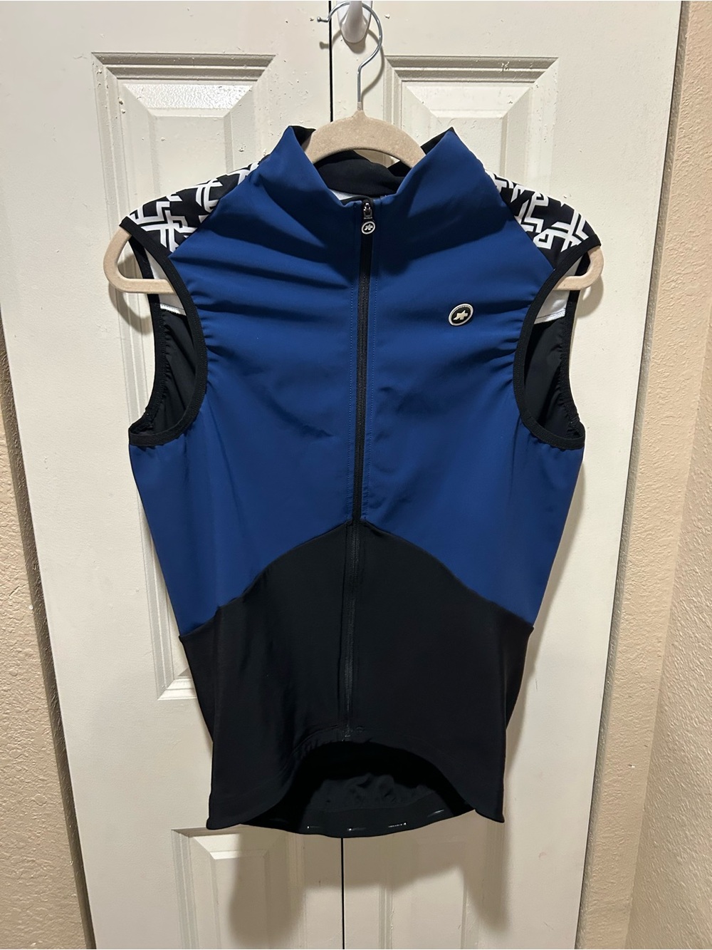Assos Mille GT Spring Fall Airblock Vest Cycling Caleum Blue , size Large